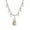 White, variant on 1928 Jewelry Women's Silver Tone Faux Pearl Pink Flower Beaded Drop Pendant Necklace 16" + 3" Extender