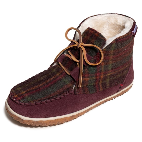 Minnetonka Women's Torrey Laceup Boots, Burgundy Multi, Size 8