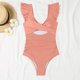 thumbnail image 4 of Traje de baño de una pieza para mujer, conjuntos de bikini para mujer, mono deportivo extragrande para mujer, traje de surf, traje de baño de color liso sin mangas con protección solar., 4 of 6