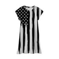 thumbnail image 3 of Little Girl Dresses Independence Day 4Th Of July 3D Graphic Printed Short Sleeve Casual Soft Party Princess Dress Summer Dress,Size 3 Years-4 Years, 3 of 5