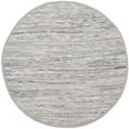 thumbnail image 1 of Safavieh Rag 8' Round Hand Woven Cotton Rug in Gray, 1 of 3