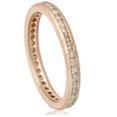 thumbnail image 1 of 1/2ct Channel Rough Diamond Eternity Ring 14K Rose Gold, 1 of 3