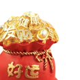 thumbnail image 4 of Argent Sac Chinois Feng Shui Figurine Atrract Argent Sac Décor Bonne Chance Bonne Chance Rouge, 4 of 9
