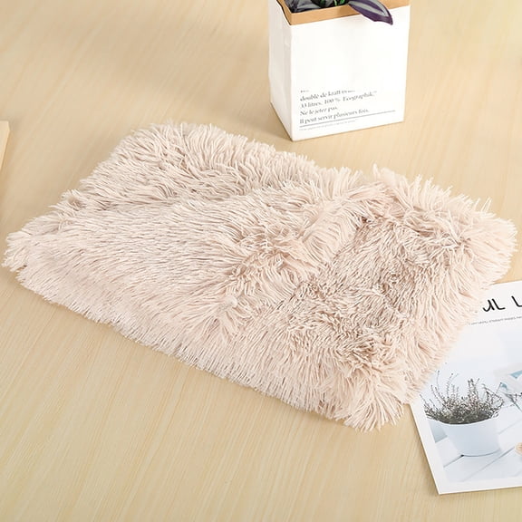 Dog Blanket Soft Blanket Fleece Blanket Washable Blanket Cats Puppies Throw Blanket Mat for Pet Dogs Cats Puppies,Beige,S