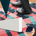 thumbnail image 2 of Yayeee Doormat for Indoor Entrance 32" x 20" Non Slippery Floor Rug, Red Teal Stripes, 2 of 8