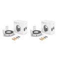 thumbnail image 1 of sweethay Soportes de altavoz inteligente para sala de estar con tornillos Caja de sonido Soporte de montaje en pared Soporte colgante Piezas de Blanco 1 pezzo 2piezas, 1 of 6