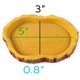 thumbnail image 2 of Paquete de 2 cuencos de comida para reptiles, cuencos de agua y comida para reptiles, cuenco de comida novedoso para lagartos, dragones barbudos jóvenes, serpientes pequeñas y más, hechos de plástico, 2 of 6