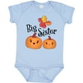 thumbnail image 3 of Inktastic Big Sister Pumpkins with Fall Leaves Girls Baby Bodysuit, 3 of 5