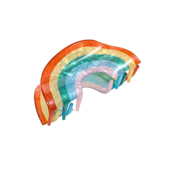 Way to Celebrate St. Patrick's Day Rainbow Claw Clip,1 Piece
