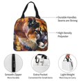 thumbnail image 4 of KLL Abstract Lion Painting Print Insulated Lunch Bag Women, Reusable Cute Tote Lunch Box for Adult & Men, Leakproof Cooler Lunch Bags for Work Office Travel Picnic, 4 of 6