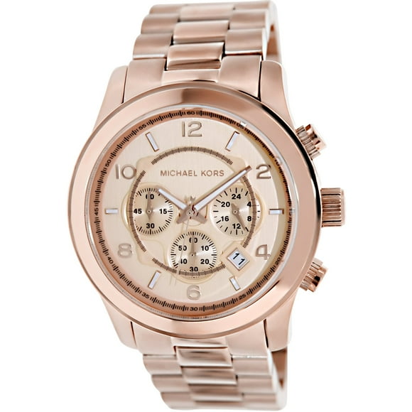 Michael Kors Men's Runway MK8096 Rose-Gold Stainless-Steel Quartz Dress Watch