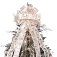 thumbnail image 1 of Decoración para árbol de Navidad con lazo RoseCraft, color champán, 133 cm, 1 of 6