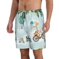 thumbnail image 2 of Pofeuu Animals Riding Across The Sky Prin Men's Swim Trunks Quick Dry Bathing Suit Swimming Board Shorts Mesh Lining Beach Swimwear-Large, 2 of 6