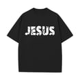 thumbnail image 6 of Ankishi Mens Jesus T Shirts Cross Short Sleeve Casual Crewneck Cotton Religious T Shirt Trendy Clothes for Travel, 6 of 7