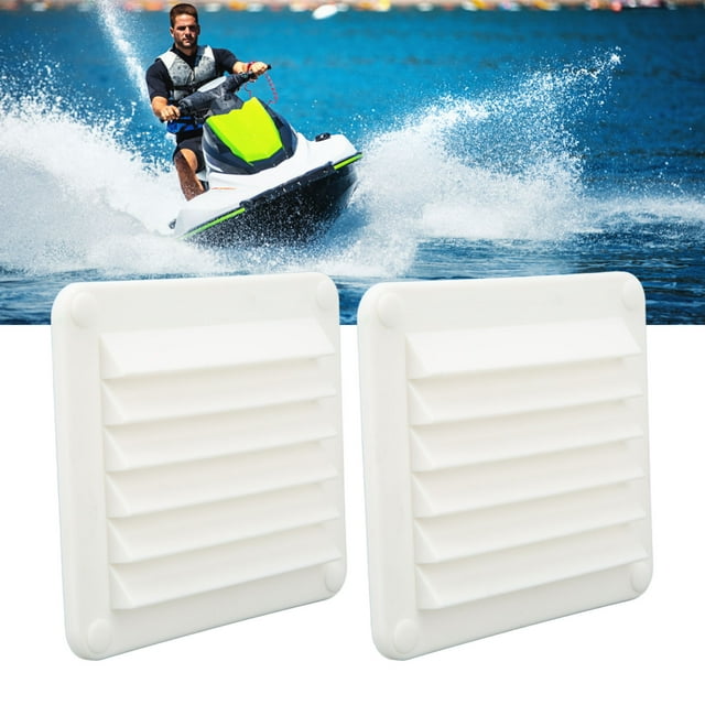 Ventilation Steel Sidewall, 2pcs Air Vent Ventilation Opening Side Exhaust Port Rectangular Ventilation Opening