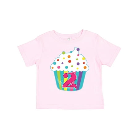 

Inktastic 2nd Birthday Cupcake Gift Toddler Boy or Toddler Girl T-Shirt