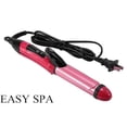 thumbnail image 2 of Plancha y rizador de pelo 2 en 1, color rosa, con calentamiento rápido y control de temperatura ajustable., 2 of 5