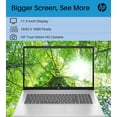 thumbnail image 2 of HP Essential 17.3" FHD Laptop, Intel Core i3-1215U, 16GB RAM, 512GB PCIe SSD, Numeric Keypad, Webcam, Wi-Fi, HDMI, Windows 11 Home, Silver, 2 of 5