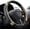 Black and Beige, variant on chasenew Steering Wheel Cover Leather 14 1/2-15 inch Universal Padded Soft Grip Breathable for Car Truck SUV Jeep Anti Slip Blue and Black