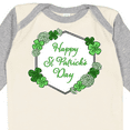 thumbnail image 4 of Inktastic Happy St. Patrick's Day Clovers Boys or Girls Long Sleeve Baby Bodysuit, 4 of 5