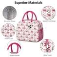 thumbnail image 4 of Womens Pink Baseballs and Bows Pattern Lunch Box for Work,Insulated Lunch Bag for Women,Loncheras Para Mujer,Leakproof Adult Lunch Bag for Work,Beach,Travel,Picnic,Camping, 4 of 7