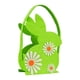 thumbnail image 1 of Cesta de Pascua para niños, cesta vacía para huevos, cubo de almacenamiento de juguetes con conejo de fieltro suave Verde, 1 of 9