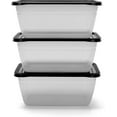 thumbnail image 3 of Food Storage Containers (Large 4L, 6 Piece - 3 Lids, 3 Containers), 3 of 3
