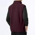 thumbnail image 3 of Dwelliawo Men's Casual Lightweight Outdoor Cargo Vest Golf Zipper Vest with 4 Pockets Summer Travel Sleeveless Jackets Wine 8xl, 3 of 3