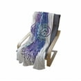 thumbnail image 4 of Eye Soft Flannel Fleece Throw Blanket, Third Eye with Hand Drawn Mandala Vivid Colors Aura Inner Peace Awareness, Cozy Plush for Indoor and Outdoor Use, 50" x 60", Aqua Blue Purple, by Ambesonne, 4 of 6