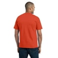 thumbnail image 2 of Port & Company Men's Cotton/Polyester T-Shirt with Pocket - XXXX-Large - Orange, 2 of 6