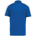 thumbnail image 4 of Augusta Sportswear B09634758 Mens Two-Tone Vital Polo T-Shirt, Royal & White - 3XL, 4 of 5