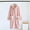 Pink, variant on Cute Bear Pockets Soft Coralon Fleece Thermal Womens Pajamas Casual Hooded Long Sleeve Fall Winter Button Sleepwear Robes,Pink,M