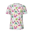 thumbnail image 5 of Wukai Cute Flamingo Print Men's Short-Sleeved Mesh T-Shirt,Quick-Dry Short Sleeve Workout T-Shirt-X-Large, 5 of 8