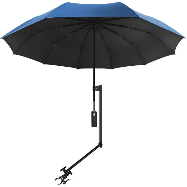 Sombrilla de playa XLINGZA UPF 50+ con pinza ajustable portátil
