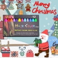 thumbnail image 4 of 12 colores temporales para el cabello, bolígrafos de tiza, crayones, salón, lavable, tinte de color para el cabello, kit de cara, seguro para maquillaje, fiesta de cumpleaños Sincero Hogar, 4 of 7