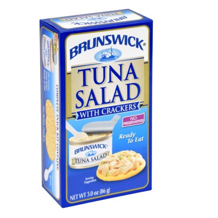 Brunswick Tuna Salad With Crackers 12 Packs 3.0 oz ready to eat