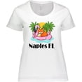 thumbnail image 3 of Inktastic Naples Florida Beach Vacation Women's Plus Size T-Shirt, 3 of 5