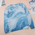 thumbnail image 6 of Colorful Marble Pattern Women's Floral Printed Sweatshirt Long Sleeve Crewneck Casual Loose Vintage Graphic Pullover Tops, 6 of 7