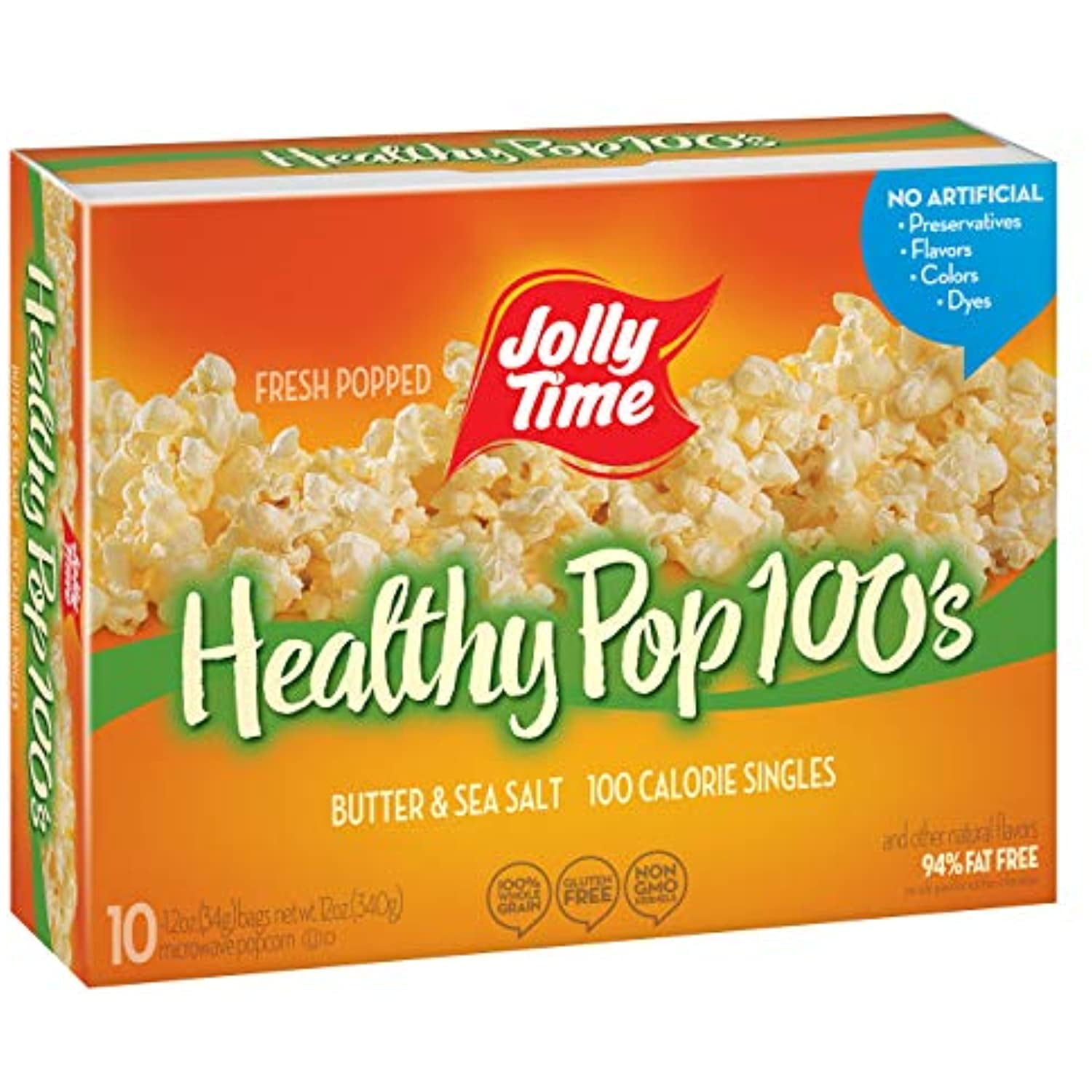 Jolly Time Healthy Pop Butter Minis 100 Calorie Mini Microwave Popcorn