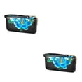 thumbnail image 1 of Minnieouse Monedero portátil con cremallera para mujer, repuesto exquisito, resistente al agua, Clip para fotos, carpeta para pasaporte, Azul Tipo 2 2piezas, 1 of 6
