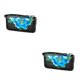 thumbnail image 2 of Sonducket Monedero de cuero con cremallera para mujer, Clip elegante para fotos, billetera con bolsillo para tarjetas, regalo de cumpleaños con Azul Tipo 2 2piezas, 2 of 6
