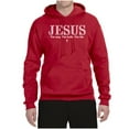 thumbnail image 2 of Wild Bobby Jesus the Way. The Truth. The Life Inspirational/Christian Unisex Graphic Hoodie Sweatshirt, Red, Large, 2 of 5
