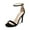 Black, variant on Women's High Heels Flower Ankle Strap Stilettos Round Open Toe Dressy Sexy Sandals