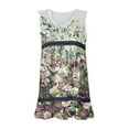 thumbnail image 4 of EQWLJWE Débardeurs Sans Manches pour Femmes, Mode Été, Col en V, Imprimé, Blouse Décontractée, 4 of 5