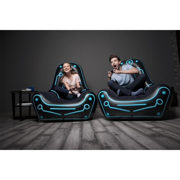 Bestway Has Arms Swivel Gaming Chair Black Walmart