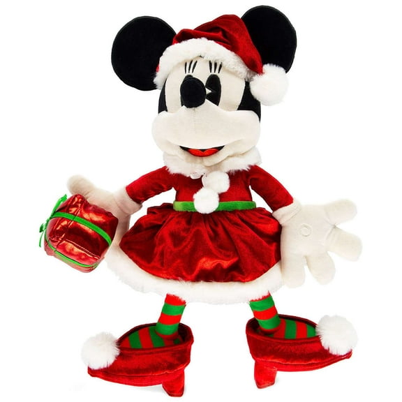 Disney 2018 Holiday Minnie Mouse Plush (Mrs. Santa)