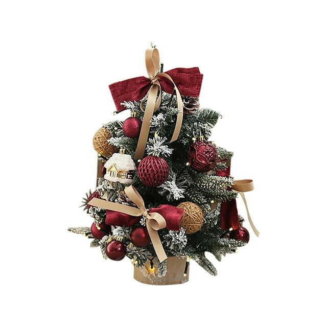 FUYPSE 2026 New Arrivals 1Pc Glowing Christmas Tree Ornament (with Remote Control Light String) | Indoor Christmas Decoration | Tree Lighting | Creative Holiday Atmosphere Maker 45cm/18in