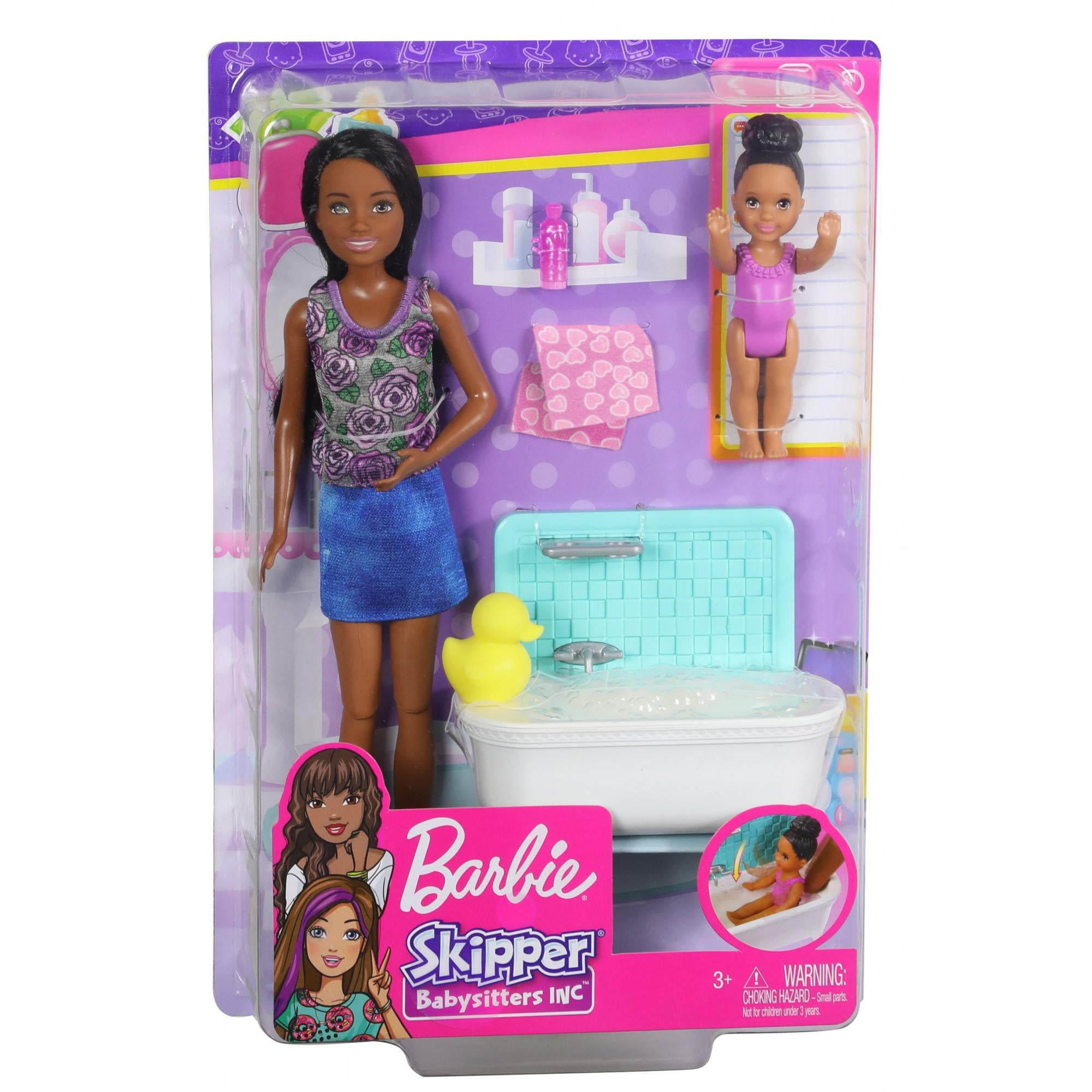 Barbie "SKIPPER baby-sitters INC." Bathtime Playset 3 Ans 