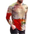 thumbnail image 1 of Qertyioot Mode Homme Manches Longues Col Rond Haut Manches Longues, 1 of 8