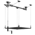 thumbnail image 3 of HOHYN 47.24″ Heavy-Duty Garage Storage Lift System, 400 lbs Ceiling Storage Lift with 130″ Lifting Range & Safety Lock, Adjustable Ceiling SAM Storage for Up to 13 ft Ceilings, 3 of 9